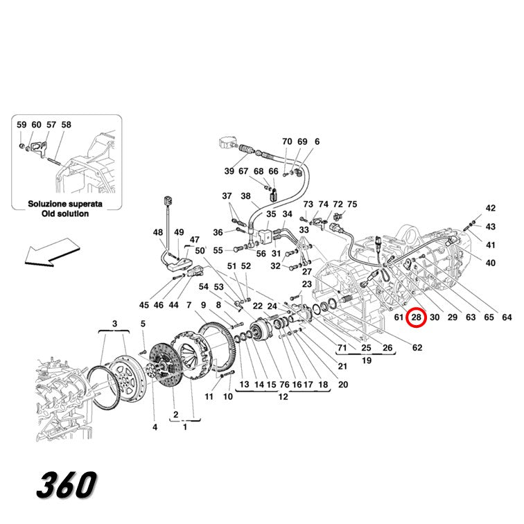 クランク アングル センサー 回転スピード フェラーリ マセラティ 360 F430 4200 純正OEM Bosch Maserati Ferrari
