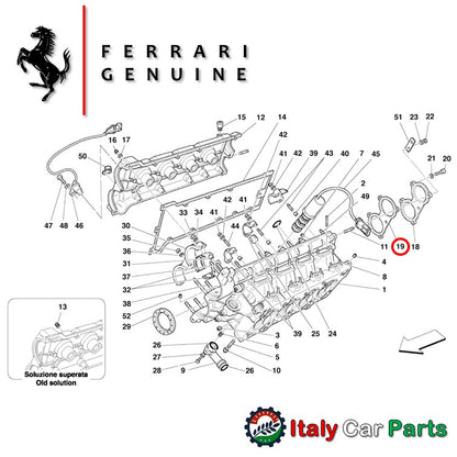 リアカバー ガスケット 左右セット 360 モデナ Modena フェラーリ 純正 Ferrari エンジン ヘッド カム オイル漏れ 修理