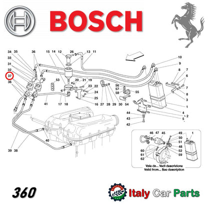 ブリーザーバルブ アンチエバポレーション 355 360 430 456 550 575 599 612 Ferrari