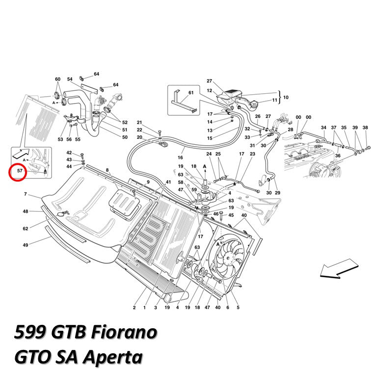 テンパレッチャーセンサー テンプ フェラーリ 360 430 458 488 575 599 612 812 California Enzo F12 F8 FF GTC4 La Ferrari