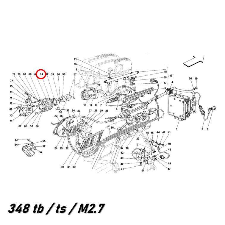 カムカバー ヘッドカバー ガスケット シールセット フェラーリ Ferrari 348