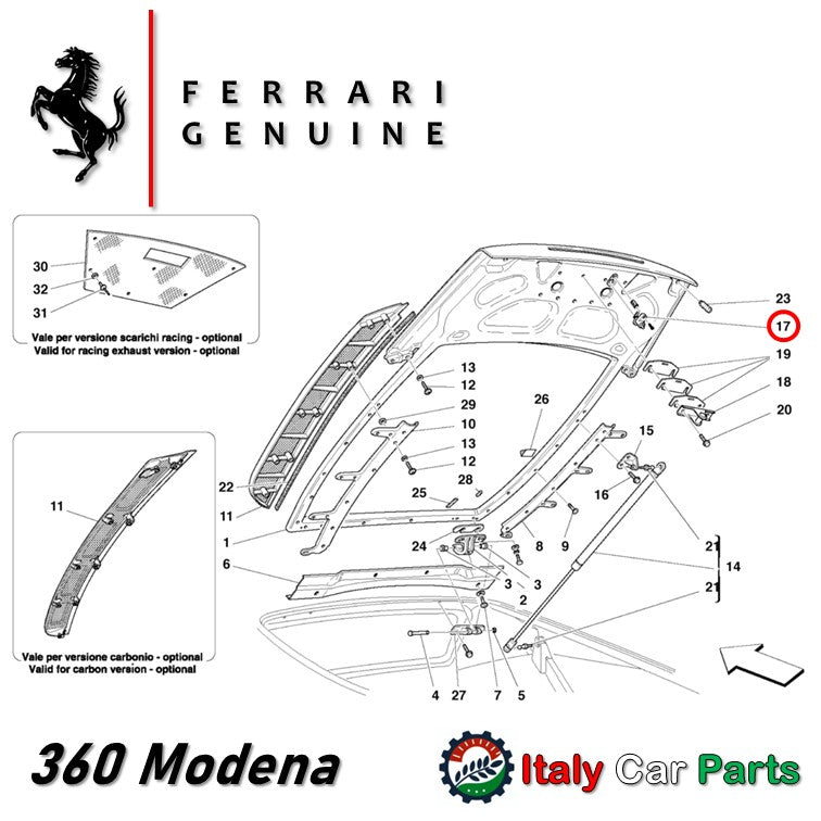 ストップランプ アディショナルライト コンタクト 430 360 フェラーリ Ferrari 純正