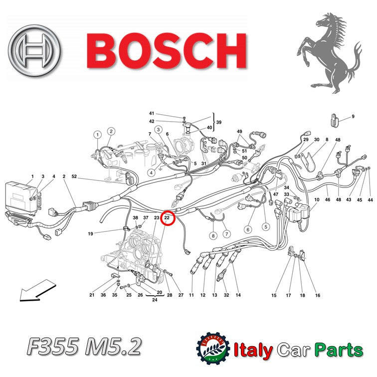 Bosch製 クランクセンサー F355 回転スピードセンサー フェラーリ純正OEM