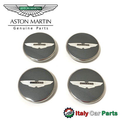 アストンマーティン ホイール センターキャップ Aston Martin ヴァンテージ ラピード ヴァンキッシュ DB9 DBS ヴィラージュ グレー ブラックロゴ
