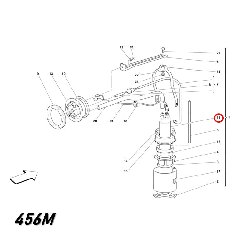 フューエル ポンプ 456M 550 マラネロ バルケッタ フェラーリ 燃料ポンプ Ferrari Bosch