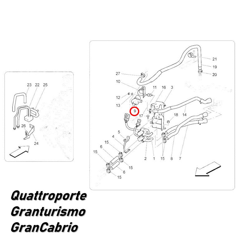 ヒーターポンプ クーラント 360 F430 456 458 599 612 フェラーリ マセラティ Ferrari Maserati グラントゥーリズモ クアトロポルテ Bosch