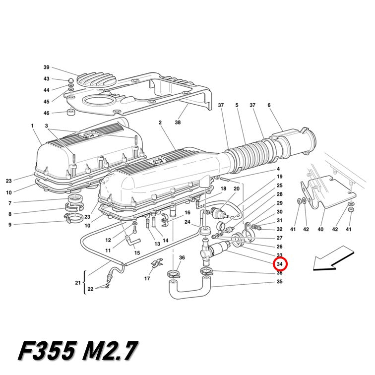 アイドルバルブ F355 2.7 Motronic フェラーリ 147373 アイドリング アジャスター