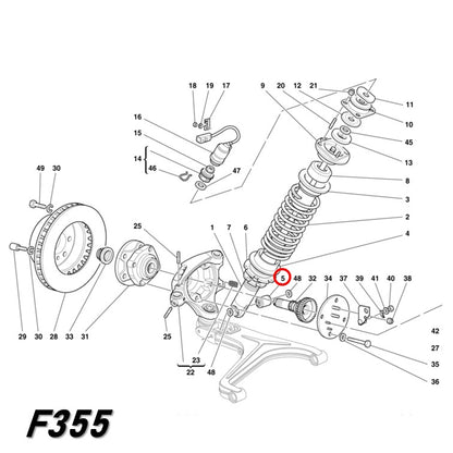 アブソーバー ブッシュ サスペンション フェラーリ マセラティ F355 360 F430 550 575 612 クアトロポルテ グラントゥーリズモ 4200