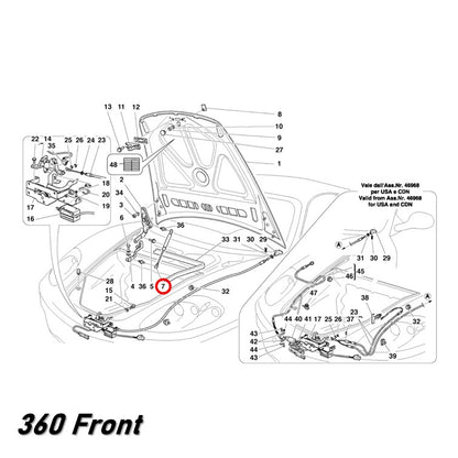 フロント フード ダンパー 360 430 リア トランク 456 550 純正OEM Stabilus フェラーリ Ferrari ２本セット