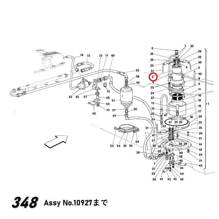 フューエル ポンプ 348 355 512TR Mondial 3.4T フェラーリ 燃料ポンプ