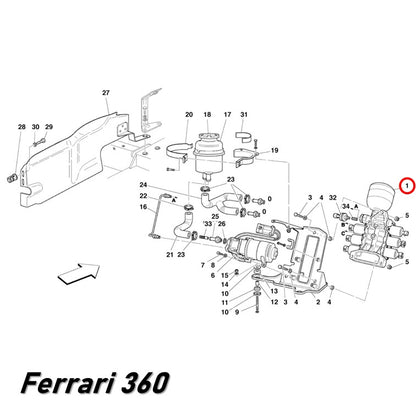 アキュームレーター F1トランスミッション フェラーリ 360/430/575 Magneti Marelli 247346