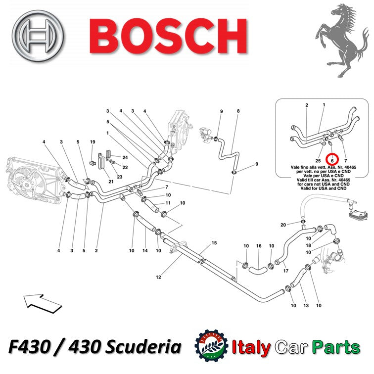 テンパレッチャーセンサー テンプ フェラーリ 360 430 458 488 575 599 612 812 California Enzo F12 F8 FF GTC4 La Ferrari