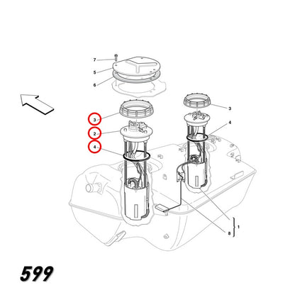 燃料ポンプ / フューエルポンプ フェラーリ マセラティ 純正OEM Bosch 599/612/4200 181205