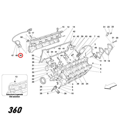 フェーズセンサー カムシャフト ポジション 360 F430 4200 フェラーリ マセラティ Bosch 純正 OEM
