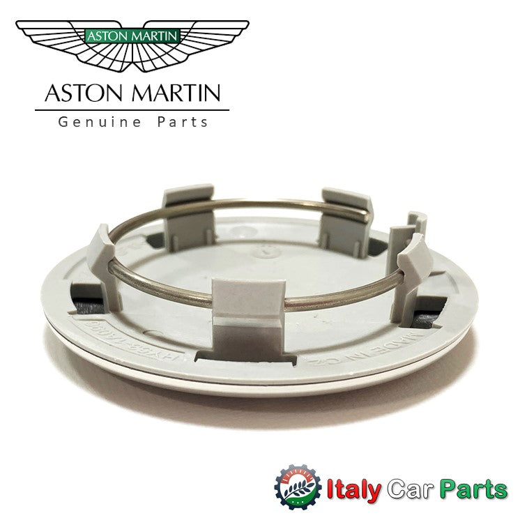 アストンマーティン ホイール センターキャップ Aston Martin ヴァンテージ ラピード ヴァンキッシュ DB9 DBS シルバー x グリーンロゴ