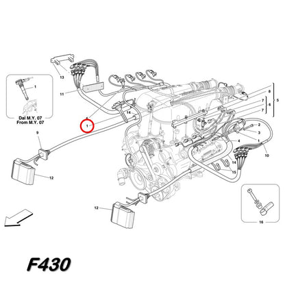 イグニッションコイル F430 4200 Gransport フェラーリ マセラティ フロント側 Maserati Ferrari グランスポーツ 純正 OEM Bosch ボッシュ
