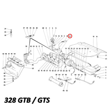 ラムダセンサー O2 フェラーリ 348 テスタロッサ 328 Mondial Bosch製 Ferrari