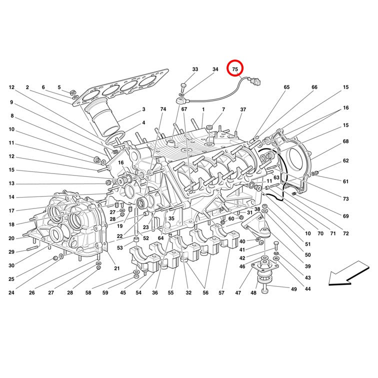 ノックセンサー ファイアリング F355 Bosch製 点火センサー フェラーリ XR Ferrari