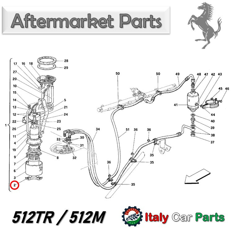 バイブレーションパッド フューエルポンプ 348 355 456 512 550 Mondial 3.4T フェラーリ 燃料 Ferrari
