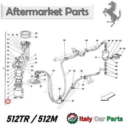 バイブレーションパッド フューエルポンプ 348 355 456 512 550 Mondial 3.4T フェラーリ 燃料 Ferrari