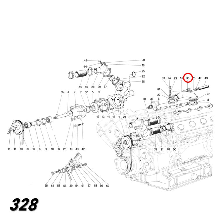 テンプセンサー センダーユニット フェラーリ Ferrari 328 348 360 512 Testarossa Mondial FACET製