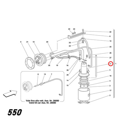 フューエル ポンプ 456M 550 マラネロ バルケッタ フェラーリ 燃料ポンプ Ferrari Bosch