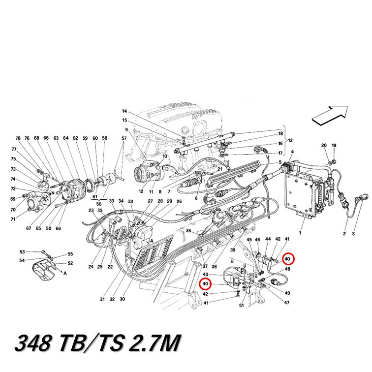 クランク スピードセンサー 348 512TR 512M Magnei Marelli フェラーリ マニエッティマレリ
