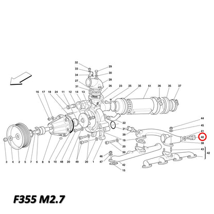 水温センサー クーラントテンプセンサー フェラーリ 348 F355 550 512TR 456 F50など ラジエター マニエッティ・マレリ製
