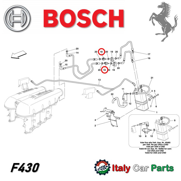 ブリーザーバルブ アンチエバポレーション 355 360 430 456 550 575 599 612 Ferrari