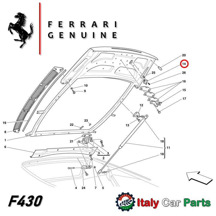 ストップランプ アディショナルライト コンタクト 430 360 フェラーリ Ferrari 純正