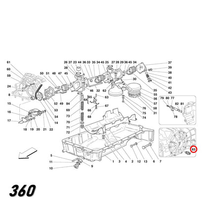 テンプセンサー センダーユニット フェラーリ Ferrari 328 348 360 512 Testarossa Mondial FACET製