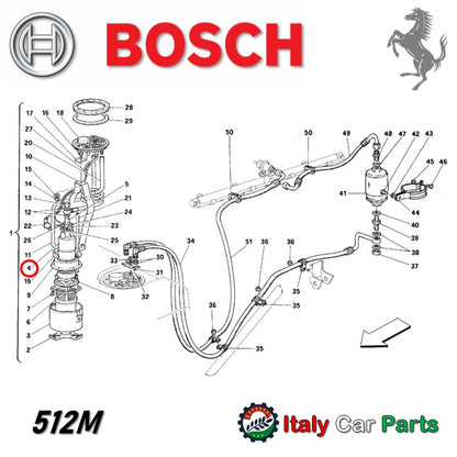 フューエル ポンプ 348 355 456 512M フェラーリ 燃料 Ferrari Bosch