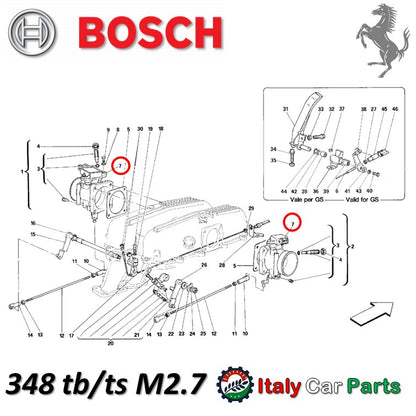 スロットルポジションセンサー フェラーリ 348 F355 456 550 512TR 512M BOSCH Ferrari