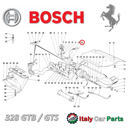 ラムダセンサー O2 フェラーリ 348 テスタロッサ 328 Mondial Bosch製 Ferrari