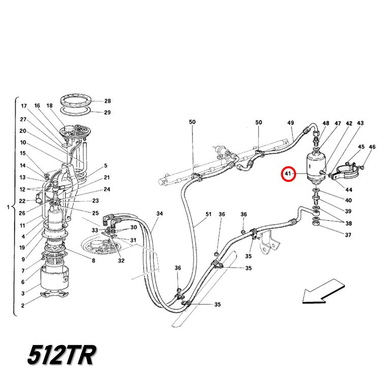 フューエルフィルター 328 348 355 512 Mondial Testarossa テスタロッサ フェラーリ 81mmタイプ UFI Sofima