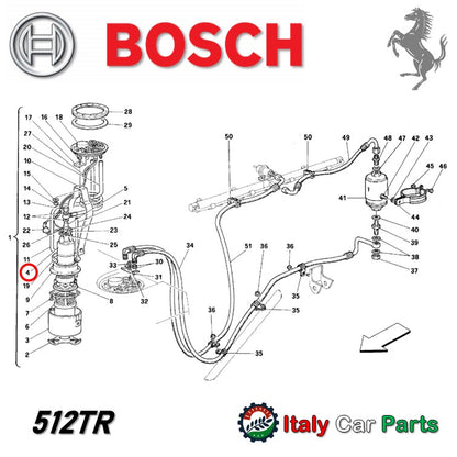 フューエル ポンプ 348 355 512TR Mondial 3.4T フェラーリ 燃料ポンプ Ferrari Bosch