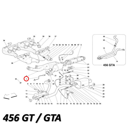 F355 456 ラムダセンサー O2センサー Bosch 純正 OEM フェラーリ Ferrari キャタライザー 排気
