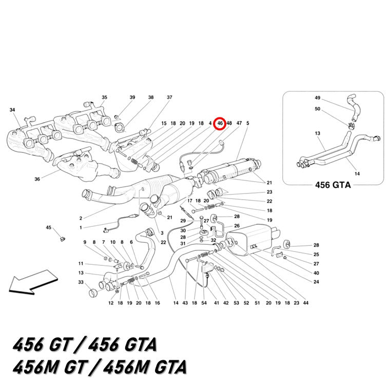 ラムダセンサー リア側 F355 456 550 フェラーリ 純正OEM Bosch製 Ferrari 排気 キャタライザー