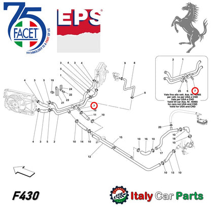 テンプセンサー ラジエター ファンスイッチ フェラーリ F430 360 Ferrari クーラント 冷却水