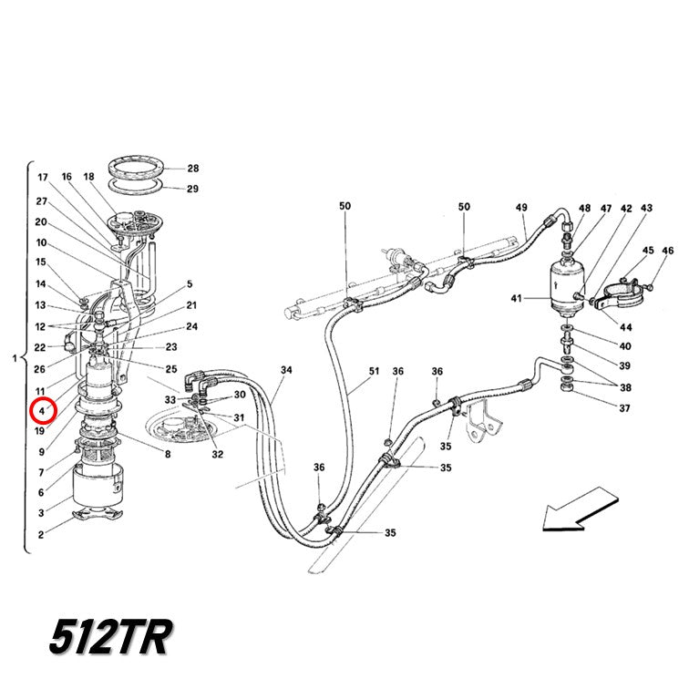 フューエル ポンプ 348 355 512TR Mondial 3.4T フェラーリ 燃料ポンプ