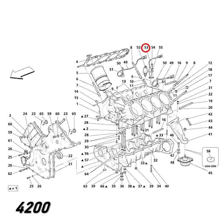 クランク アングル センサー 回転スピード フェラーリ マセラティ 360 F430 4200 純正OEM Bosch Maserati Ferrari