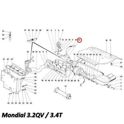 ラムダセンサー O2 フェラーリ 348 テスタロッサ 328 Mondial Bosch製 Ferrari