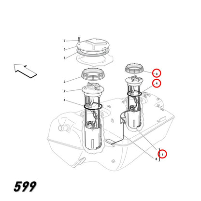 燃料ポンプ / フューエルポンプ フェラーリ マセラティ 純正OEM Bosch 599/612/4200 181204