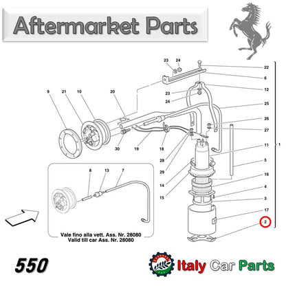 バイブレーションパッド フューエルポンプ 348 355 456 512 550 Mondial 3.4T フェラーリ 燃料 Ferrari