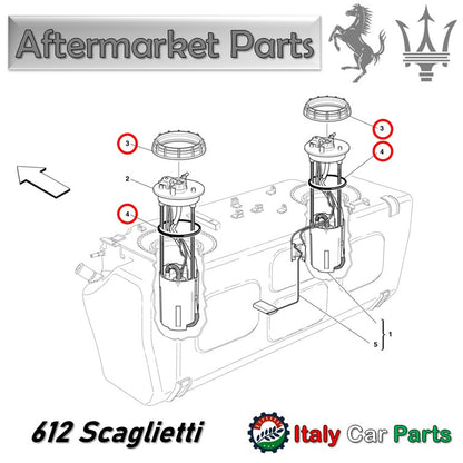 フューエルポンプ リングナット ガスケット マセラティ 360 F430 612 599 575M クアトロポルテ グラントゥーリズモ 4200 Gransport
