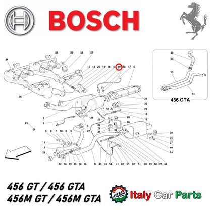 ラムダセンサー リア側 F355 456 550 フェラーリ 純正OEM Bosch製 Ferrari 排気 キャタライザー