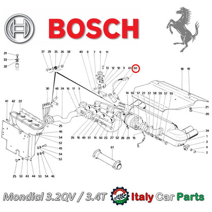 ラムダセンサー O2 フェラーリ 348 テスタロッサ 328 Mondial Bosch製 Ferrari