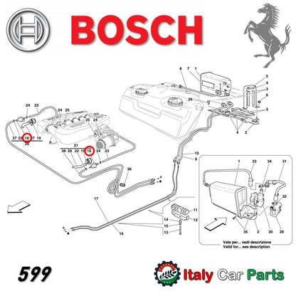 ブリーザーバルブ アンチエバポレーション 355 360 430 456 550 575 599 612 Ferrari