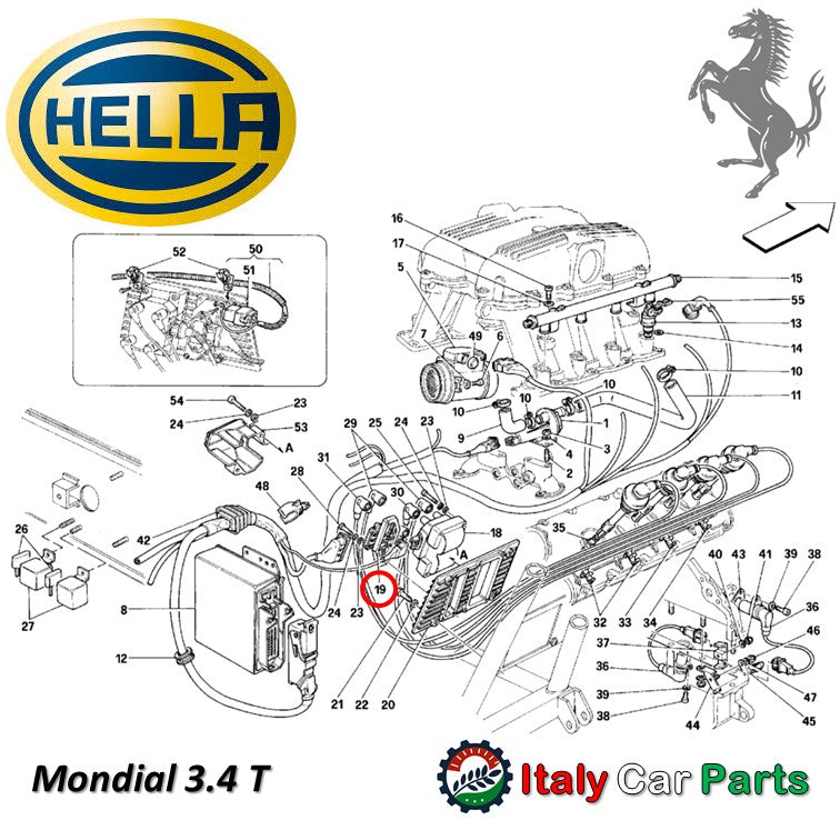 イグニッションモジュール スイッチ 348 F355 Mondial フェラーリ Ferrari HELLA