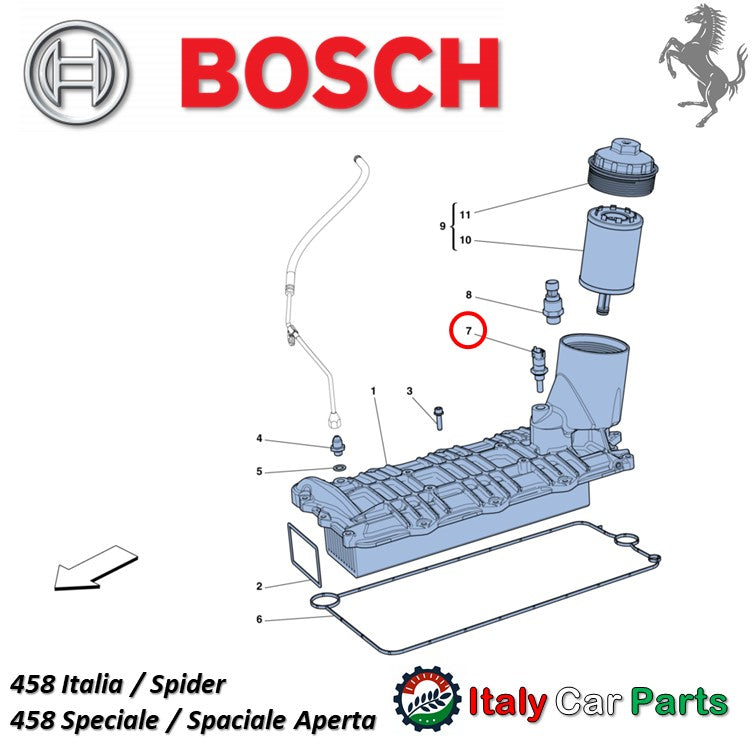 テンパレッチャーセンサー テンプ フェラーリ 360 430 458 488 575 599 612 812 California Enzo F12 F8 FF GTC4 La Ferrari